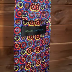 Multicolored gallery collection artwork tie